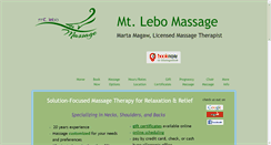 Desktop Screenshot of mtlebomassage.com
